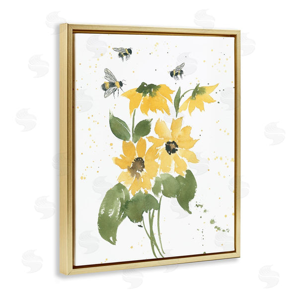 Stupell Industries Lucille Price | Bumble Bees And Daisies
