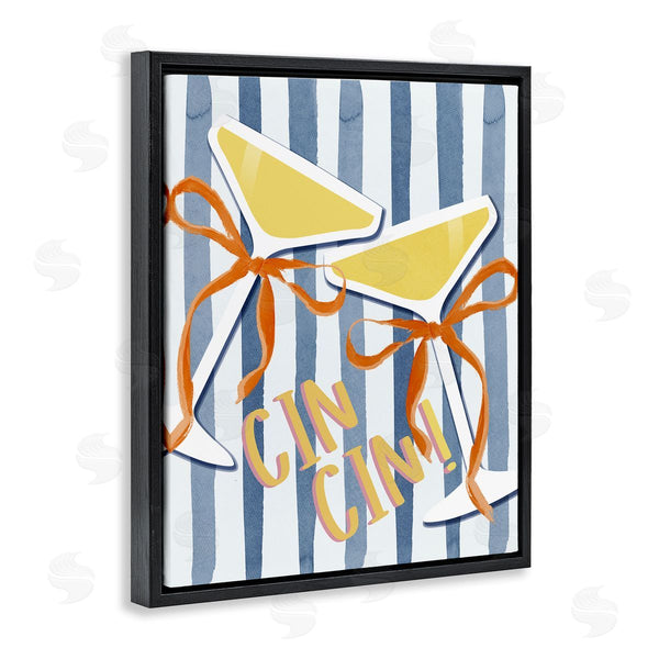 Stupell Industries Lucille Price | Cheers Drinks On Stripes