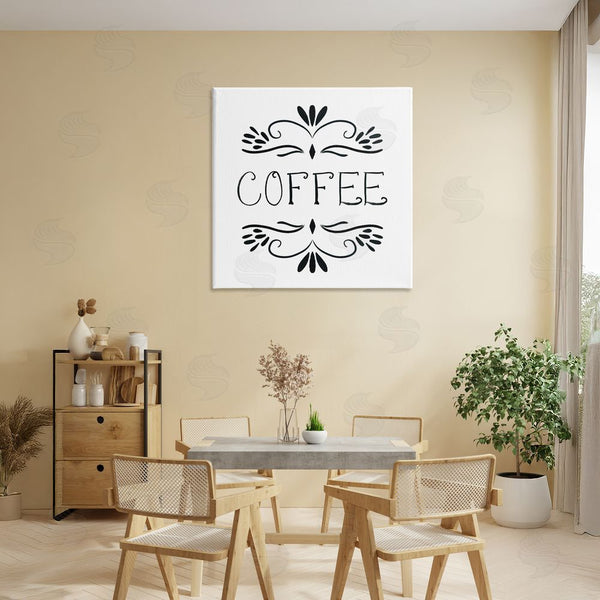 Stupell Industries Lucille Price | Coffee With Floral Emblems Wall Art