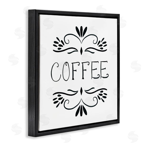 Stupell Industries Lucille Price | Coffee With Floral Emblems Wall Art