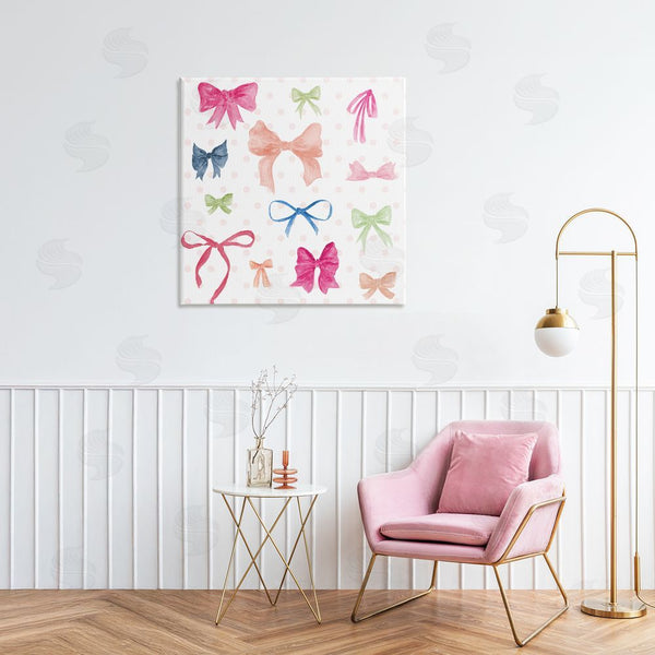 Stupell Industries Lucille Price | Colored Bows On Plaid Wall Art