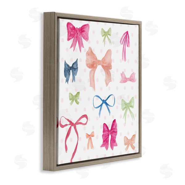 Stupell Industries Lucille Price | Colored Bows On Plaid Wall Art