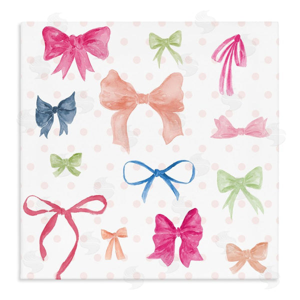 stupell industries Lucille Price | Colored Bows on Plaid Wall Art