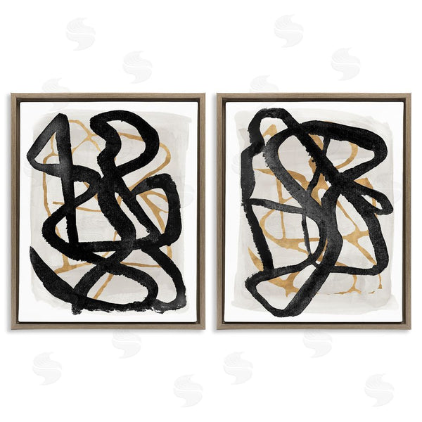 Stupell Industries Lucille Price | Contemporary Hindsight Squiggles Wall Art