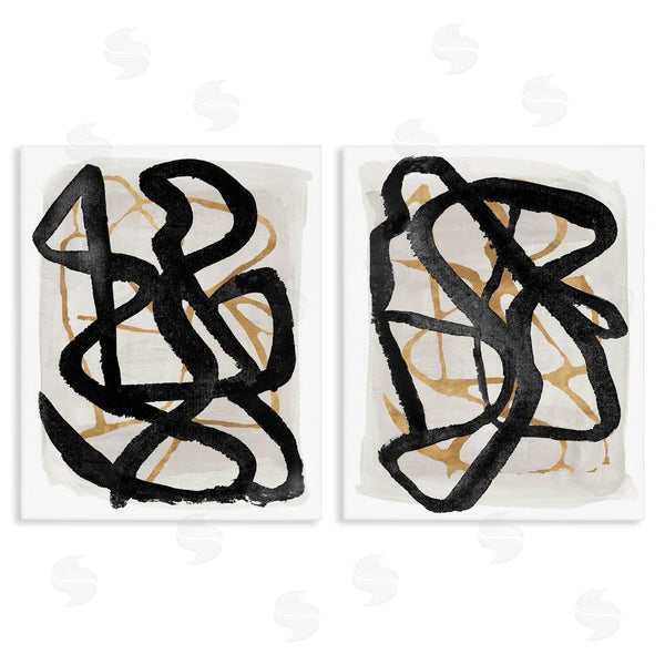 stupell industries Lucille Price | Contemporary Hindsight Squiggles Wall Art