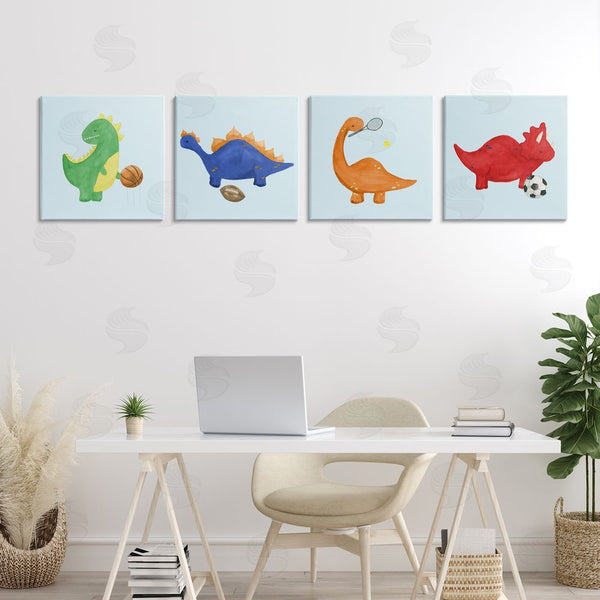 Stupell Industries Lucille Price | Cute Animals Playing Sports Wall Art