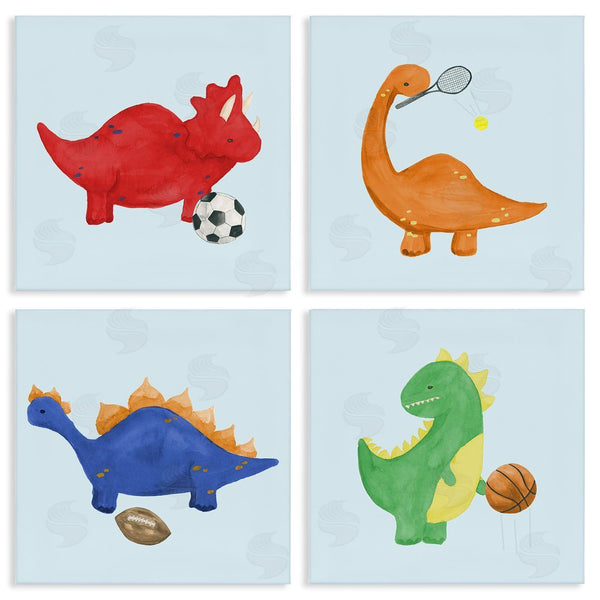 stupell industries Lucille Price | Cute Animals Playing Sports Wall Art