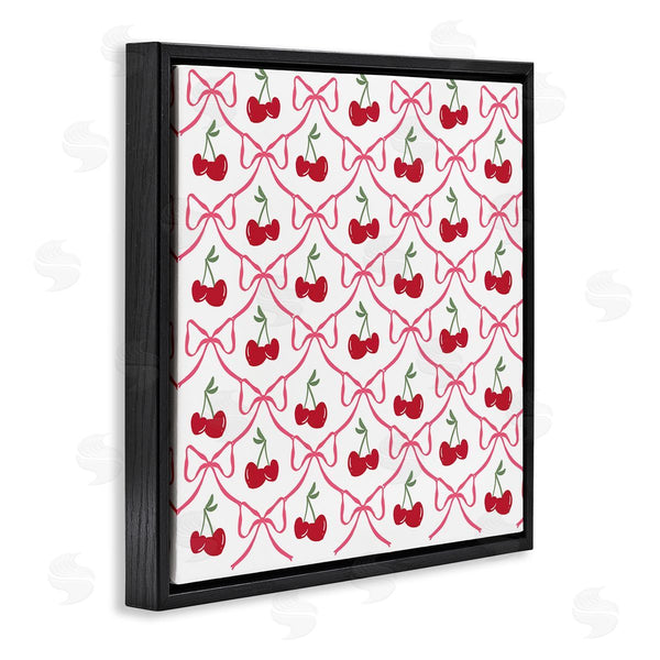 Stupell Industries Lucille Price | Cute Cherries & Bows Pattern