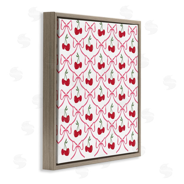 Stupell Industries Lucille Price | Cute Cherries & Bows Pattern
