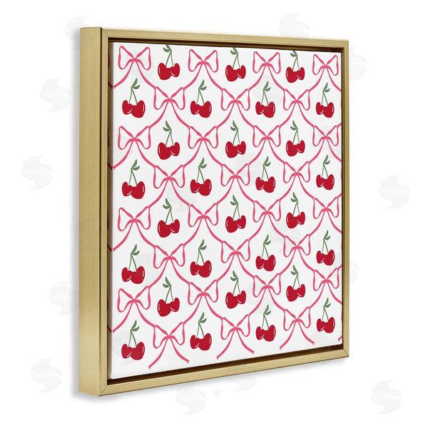 Stupell Industries Lucille Price | Cute Cherries & Bows Pattern