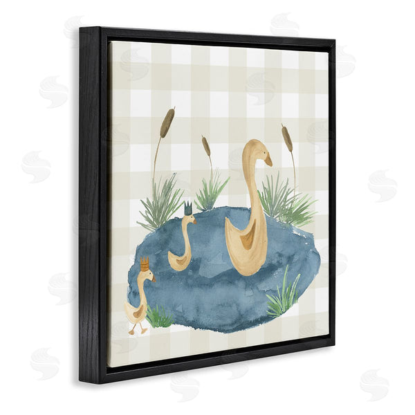 Stupell Industries Lucille Price | Duck Family In Pond Wall Art