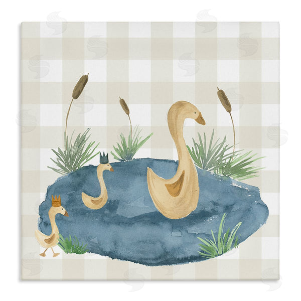 stupell industries Lucille Price | Duck Family in Pond Wall Art