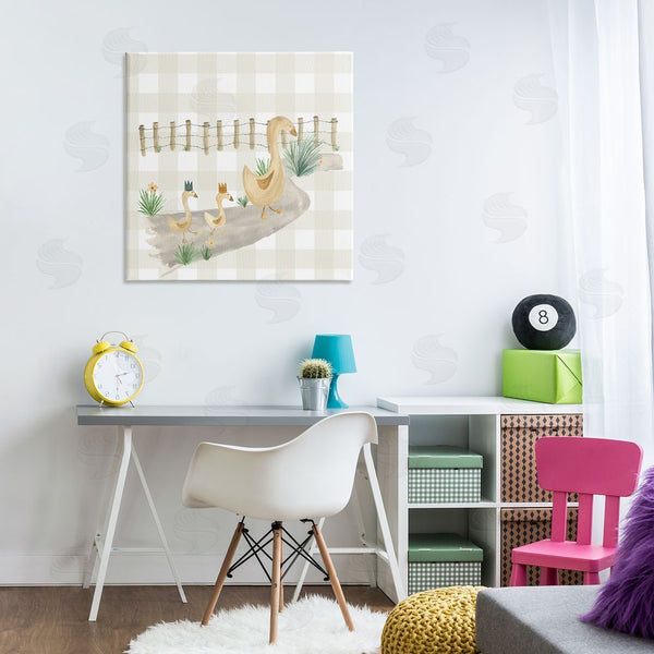 Stupell Industries Lucille Price | Duck Family Strolling Wall Art