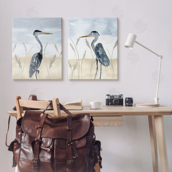 Stupell Industries Lucille Price | Egret Sea Birds Grazing Beach Seagrass Wall Art