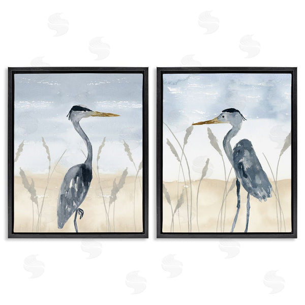 Stupell Industries Lucille Price | Egret Sea Birds Grazing Beach Seagrass Wall Art