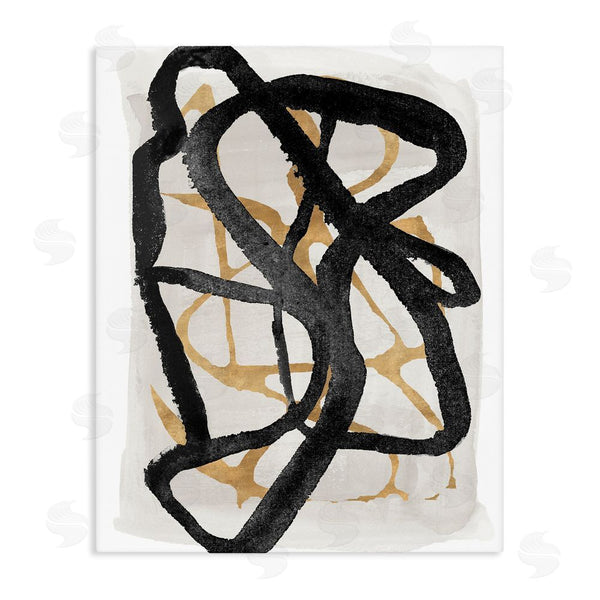 stupell industries Lucille Price | Expressive Hindsight in Black Wall Art