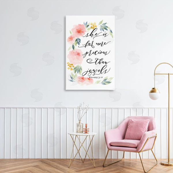 Stupell Industries Lucille Price | Far More Precious Than Jewels Wall Art