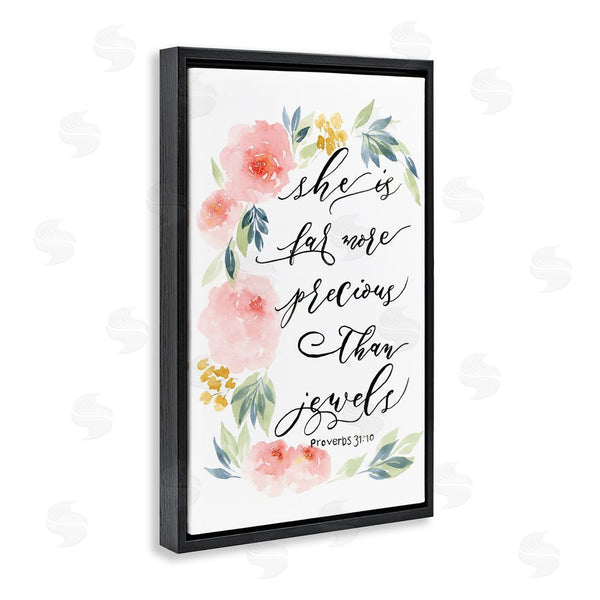 Stupell Industries Lucille Price | Far More Precious Than Jewels Wall Art