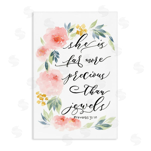 stupell industries Lucille Price | Far More Precious Than Jewels Wall Art