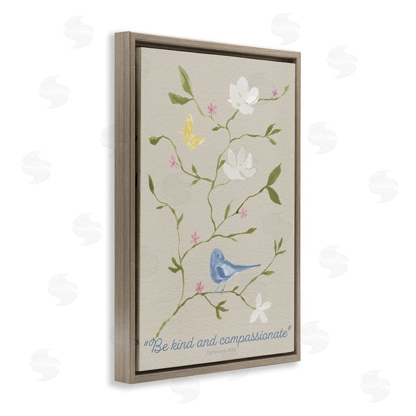 Stupell Industries Lucille Price | Floral Be Kind & Compassionate