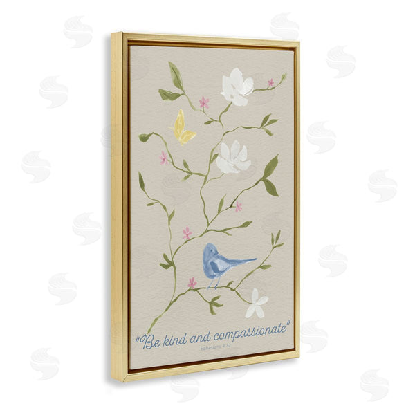 Stupell Industries Lucille Price | Floral Be Kind & Compassionate