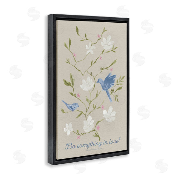 Stupell Industries Lucille Price | Floral Do Everything In Love Wall Art