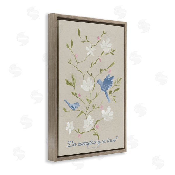 Stupell Industries Lucille Price | Floral Do Everything In Love Wall Art