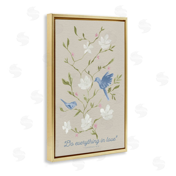 Stupell Industries Lucille Price | Floral Do Everything In Love Wall Art