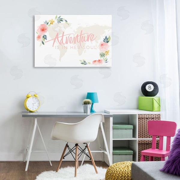 Stupell Industries Lucille Price | Floral Girl's Adventure Wall Art