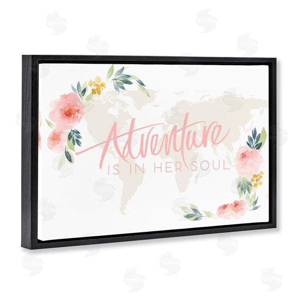 Stupell Industries Lucille Price | Floral Girl's Adventure Wall Art