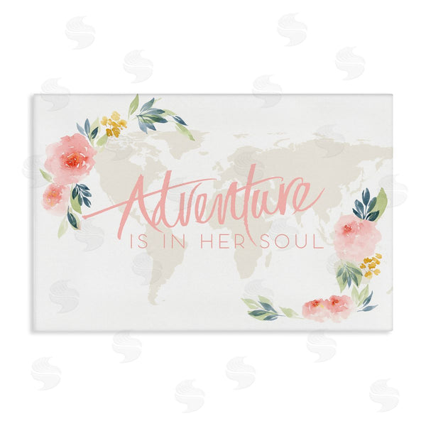 stupell industries Lucille Price | Floral Girl's Adventure Wall Art