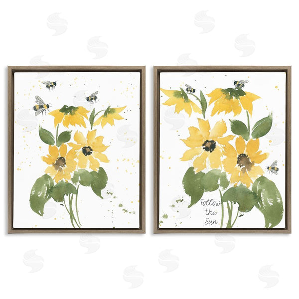 Stupell Industries Lucille Price | Follow The Sun Flowers Wall Art