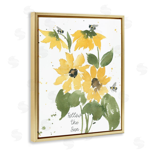 Stupell Industries Lucille Price | Follow The Sun Phrase