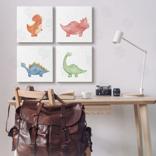 Stupell Industries Lucille Price | Fun Nursery Dinosaurs Animals Wall Art