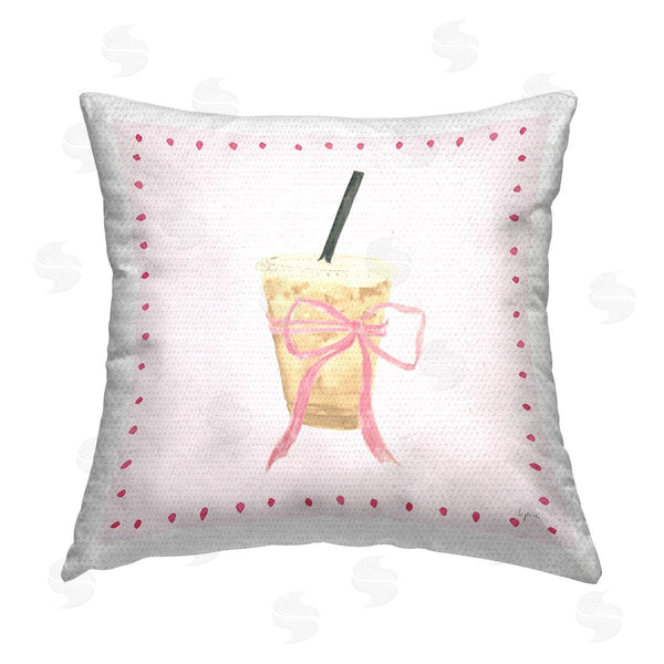 Stupell Industries Lucille Price | Glam Iced Coffee Printed Throw Pillow