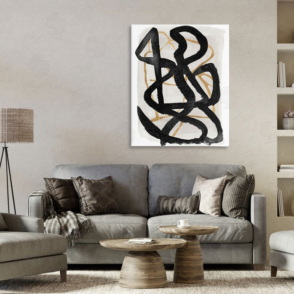 Stupell Industries Lucille Price | Hindsight Black & Beige Wall Art