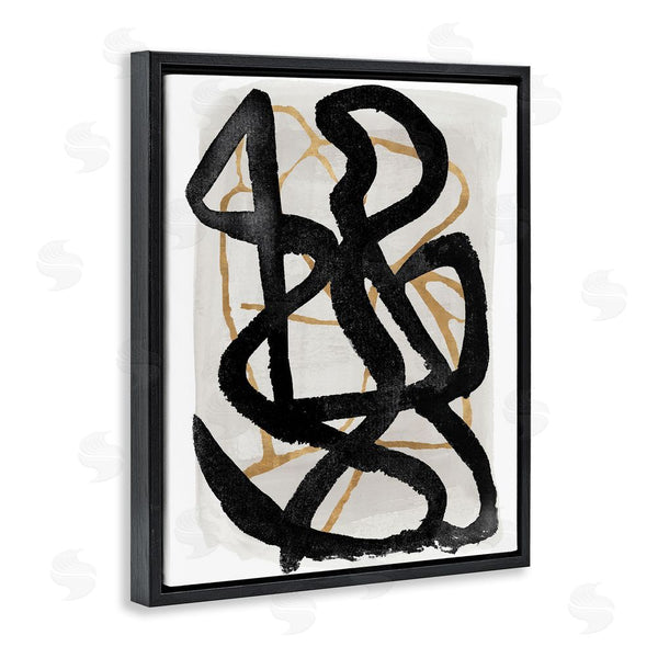 Stupell Industries Lucille Price | Hindsight Black & Beige Wall Art