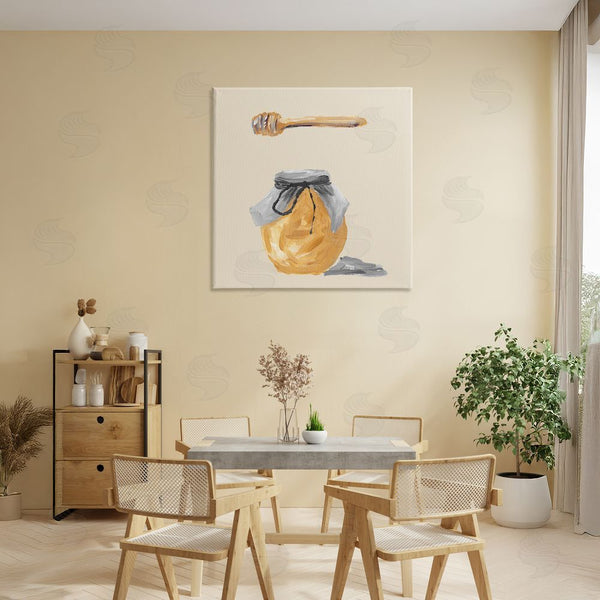 Stupell Industries Lucille Price | Honey Jar Over Tan Wall Art