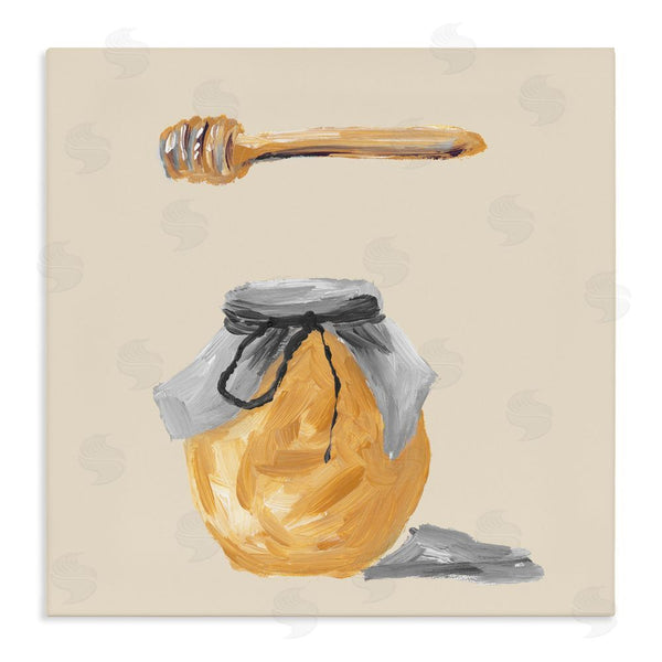 stupell industries Lucille Price | Honey Jar over Tan Wall Art