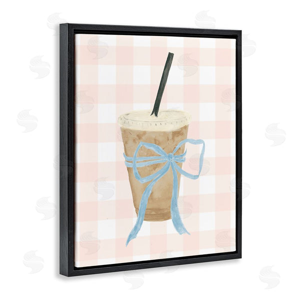 Stupell Industries Lucille Price | Iced Coffee On Gingham Wall Art