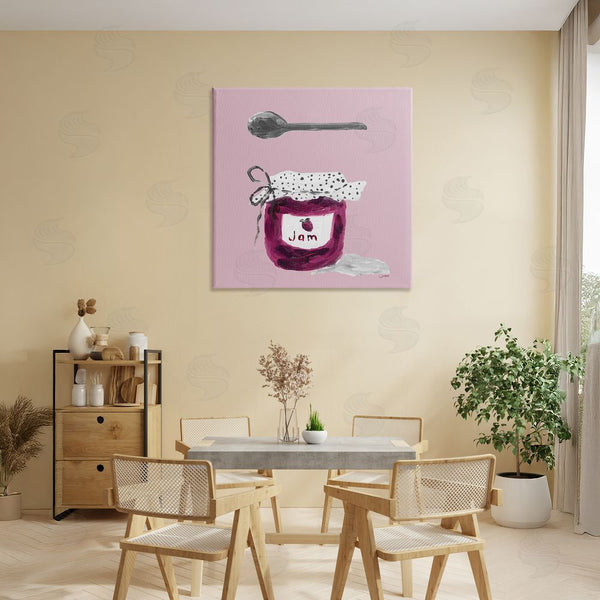 Stupell Industries Lucille Price | Jam Jar Over Blush Wall Art