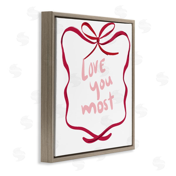Stupell Industries Lucille Price | Love You Most In Ribbon