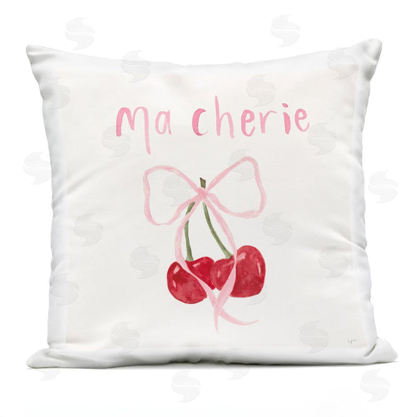 Stupell Industries Lucille Price | Ma Cherie & Delicate Ribbon Throw Pillow