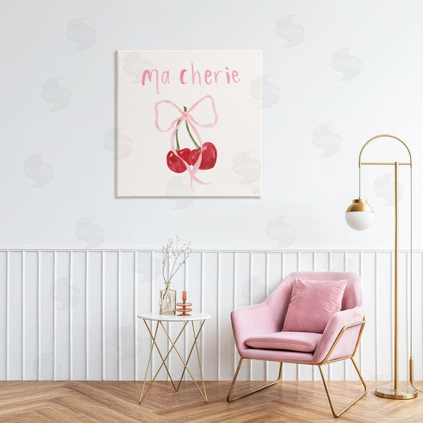Stupell Industries Lucille Price | Ma Cherie Ribboned Cherries Wall Art