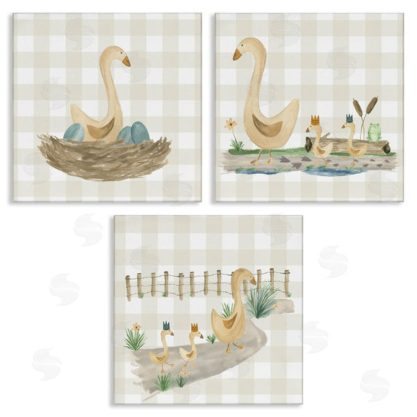 stupell industries Lucille Price | Mama Goose & Ducklings Wall Art
