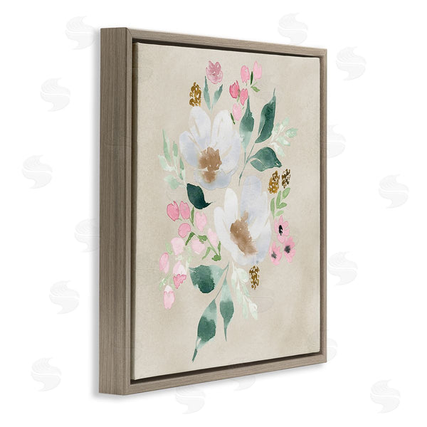 Stupell Industries Lucille Price | Neutral Floral Beauty