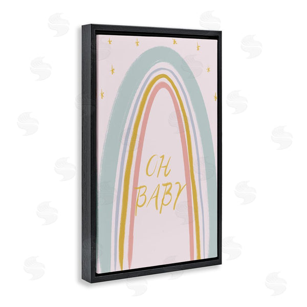 Stupell Industries Lucille Price | Oh Baby Rainbow Wall Art