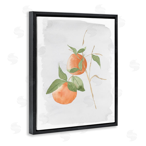 Stupell Industries Lucille Price | Orange Branch Fruits Soft Leaves Watercolor Painting Wall Art