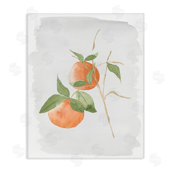 stupell industries Lucille Price | Orange Branch Fruits Soft Leaves Watercolor Painting Wall Art