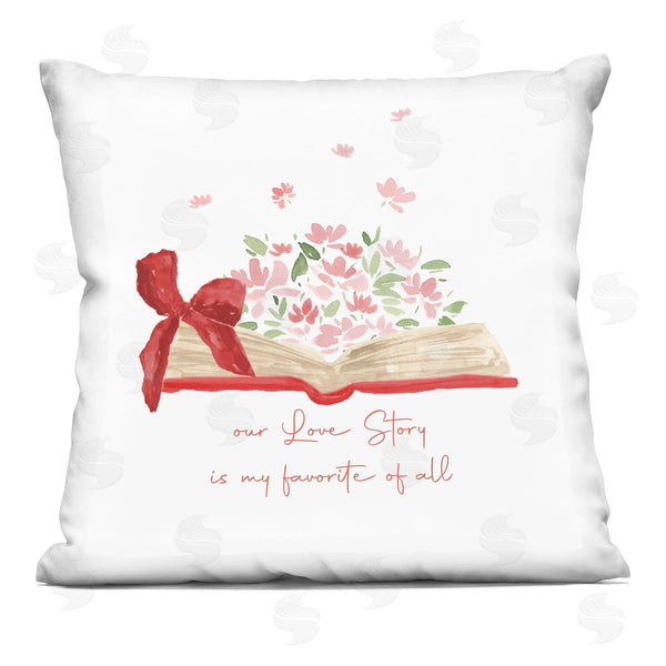 stupell industries Lucille Price | Our Love Story Favorite Of All Printed Throw Pillow